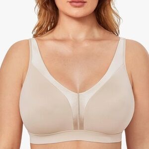 New DELIMIRA Women's Plus Size Full Coverage Soft Seamless Comfort Unlined